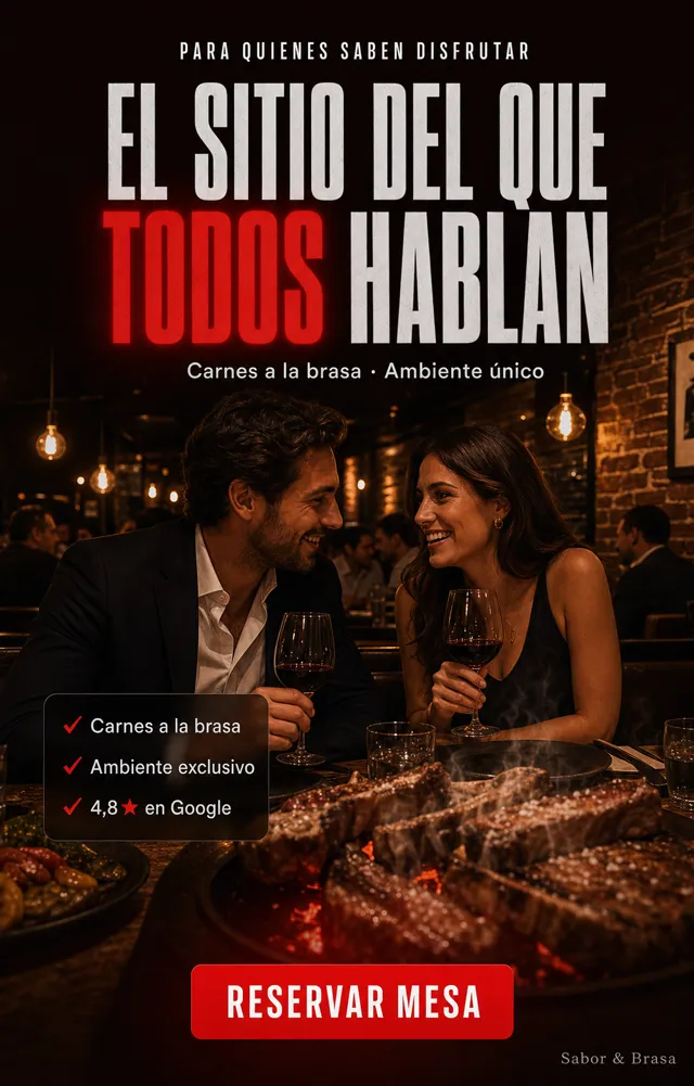 Ejemplo de anuncio generado por Garyon para restaurante